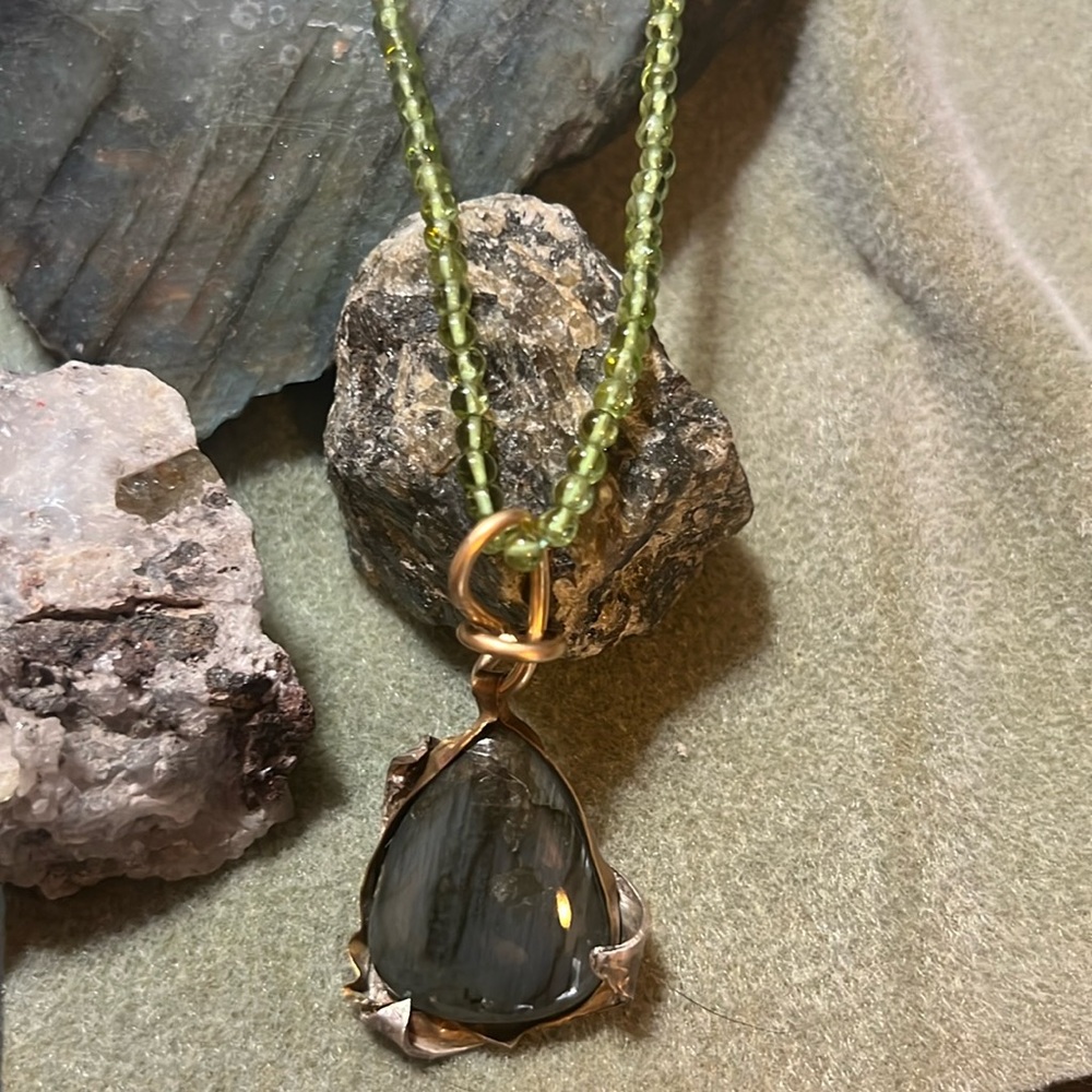 Peridot & Labradorite Pendant